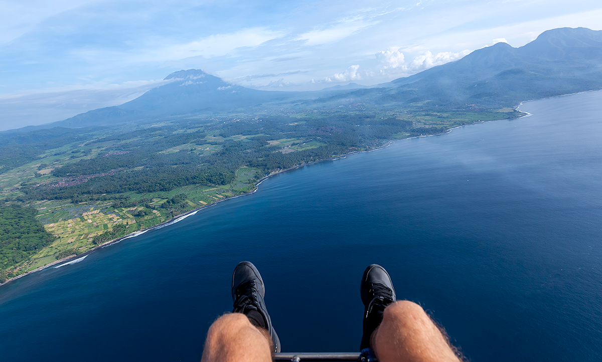 Полет на паралете над Бали (фото и видео)